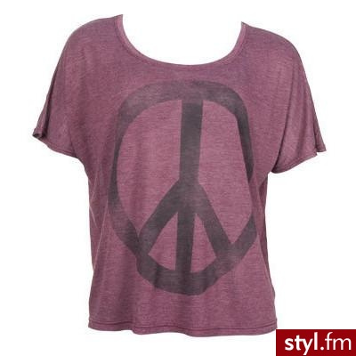 Peace Heathered Tee - Polyvore. Pobrano ze strony: http://www.polyvore.com/peace_heathered_tee/thing?id=21623989 - Pozostałe Ciuchy Moda