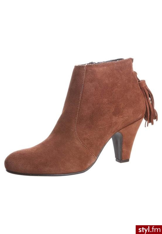 Taupage Botki brązowy - Botki Buty Moda