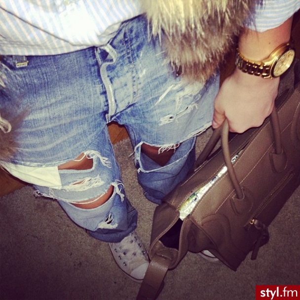 Jeansy Spodnie Moda