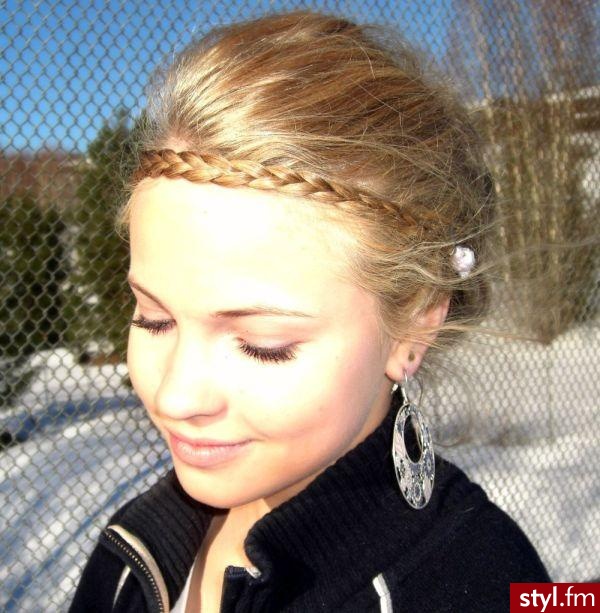 Blond Warkocze Proste Na co dzień Długie Fryzury
