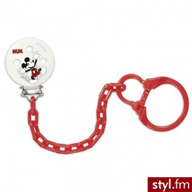 NUK Łańcuszek do smoczka z klipsem Myszka Mickey - Łańcuszki Biżuteria Moda