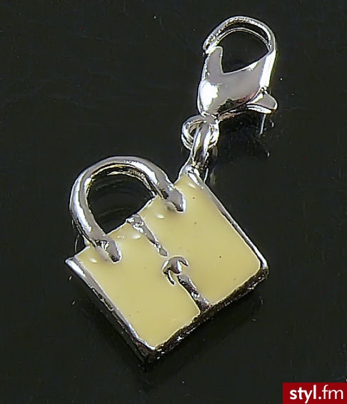 Przywieszka Charms Żółta Teczka - Wisiorki Biżuteria Moda