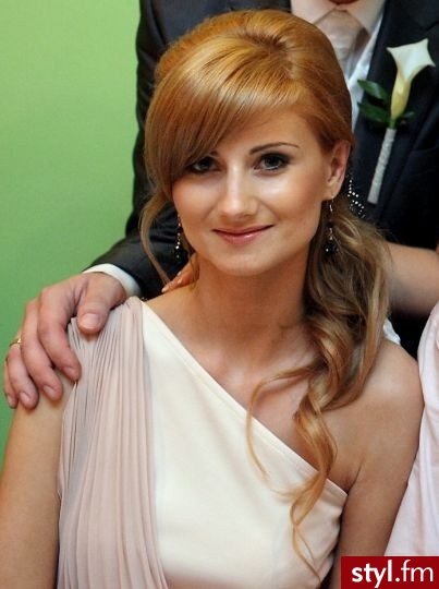 Blond Upięcie Kręcone z grzywką Wieczorowe Długie Fryzury