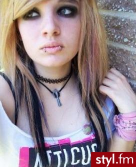 EMO Alternatywne Średnie Fryzury