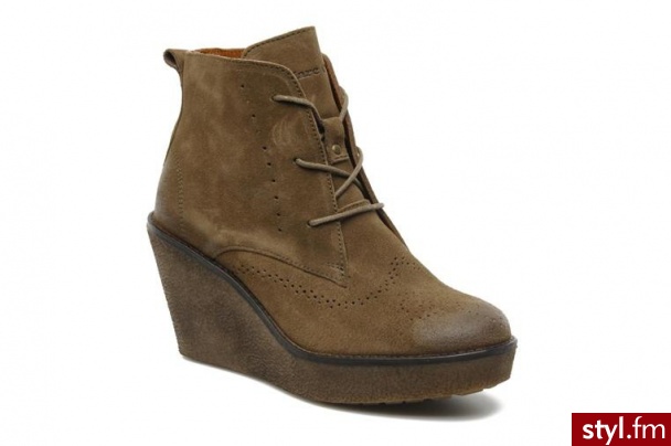 Marc O’Polo PÓŁBUTY I BOTKI PRISCILLE BY MARC O’POLO (Fioletowy) - Botki Buty Moda