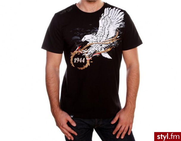 Surge Polonia Koszulka T-shirt patriotyczny Odznaka spadochronowa - Sportowe Buty Moda