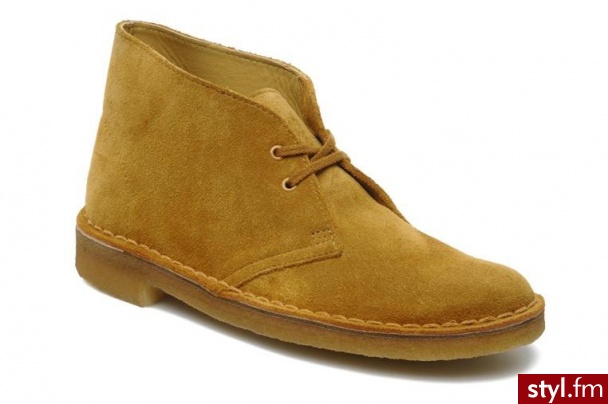 Clarks Originals PÓŁBUTY I BOTKI DESERT BOOT W BY CLARKS ORIGINALS (Żółty) - Botki Buty Moda