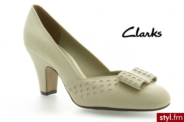Clarks CZÓŁENKA BOWES PALACE BONE LEATHER - Czółenka Buty Moda