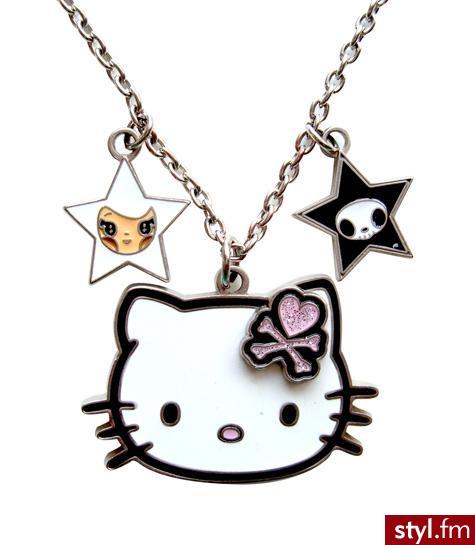 naszyjnik hello kitty z tokidoki w tle :) - Pozostałe Dodatki Moda