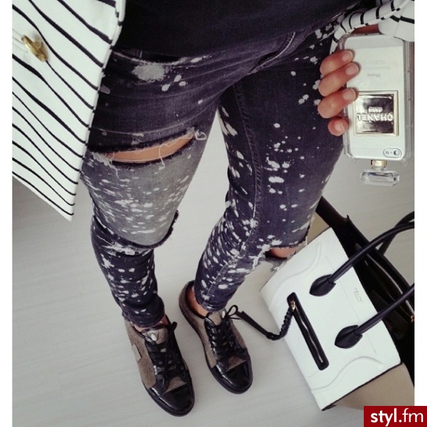 Jeansy Spodnie Moda
