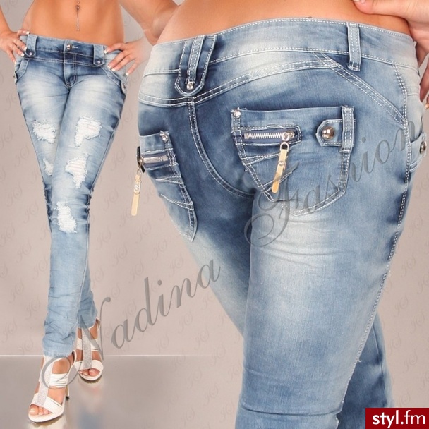 Jeansy Spodnie Moda