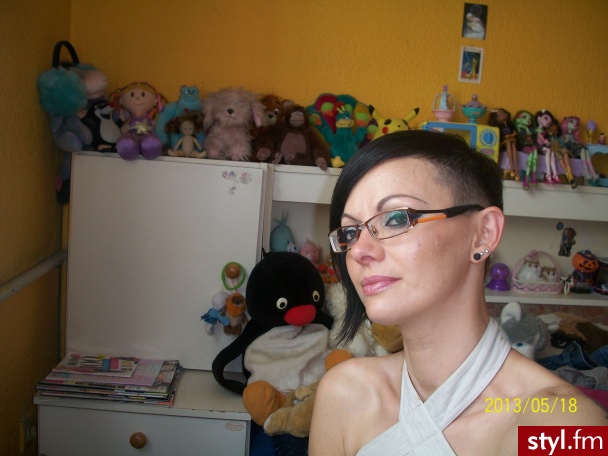 Brązowe Irokez damski Proste z grzywką Na co dzień Krótkie Fryzury