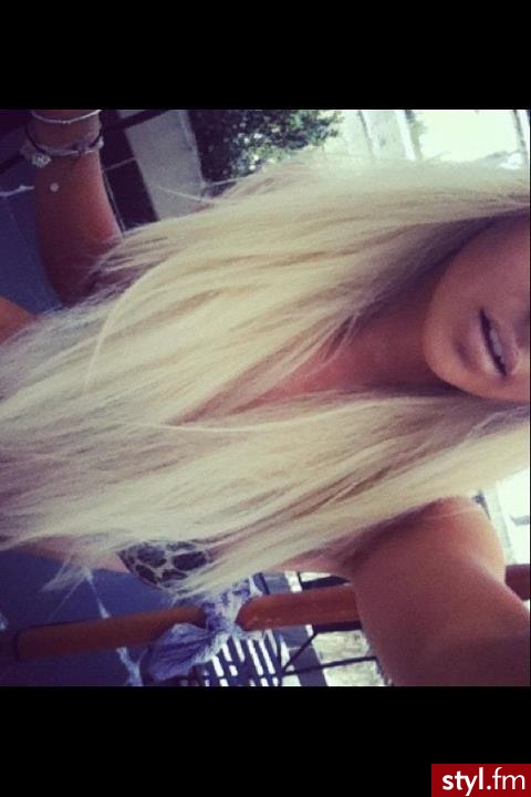 Blond Rozpuszczone Proste Na co dzień Długie Fryzury