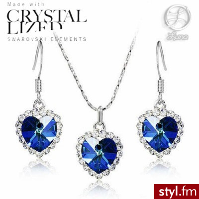 Japan Style SWAROVSKI-KOMPLET TITANIC SERCE OCEANU A872-586FF - Pozostałe Biżuteria Moda