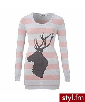 Sweter. Sweter z Jeleniem. - Pozostałe Ciuchy Moda