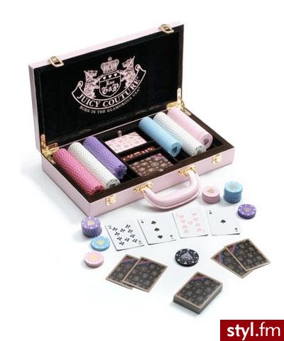 Juicy Couture prezentuje... zestaw do pokera ;) Cena: $148 - Gadżety Inne Moda
