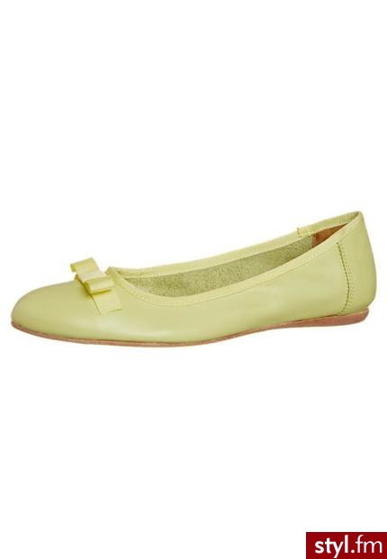 Kell Baleriny żółty - Balerinki Buty Moda
