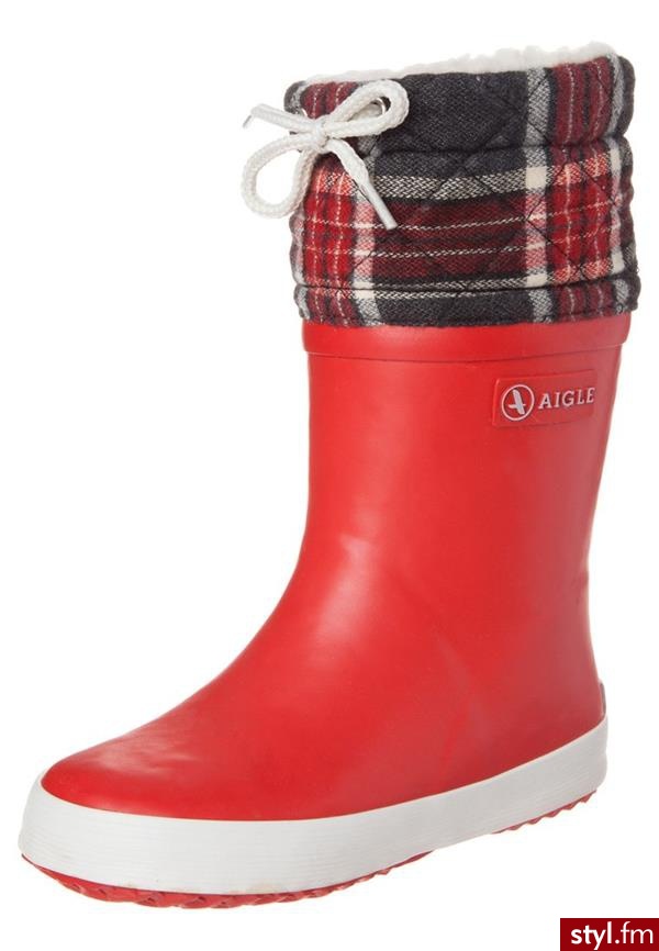 Aigle GIBOULEE Kalosze czerwony (24535) - Kalosze Buty Moda