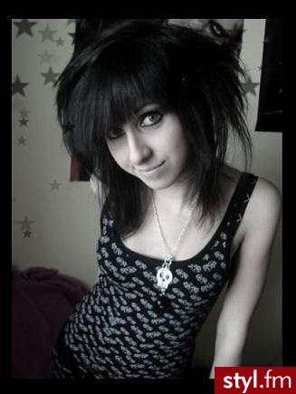 EMO Alternatywne Średnie Fryzury