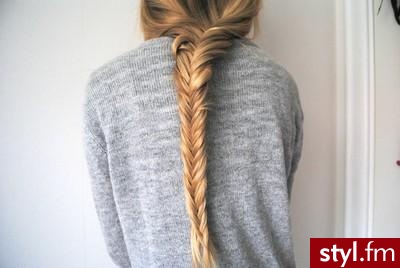 Blond Warkocze Proste Na co dzień Długie Fryzury