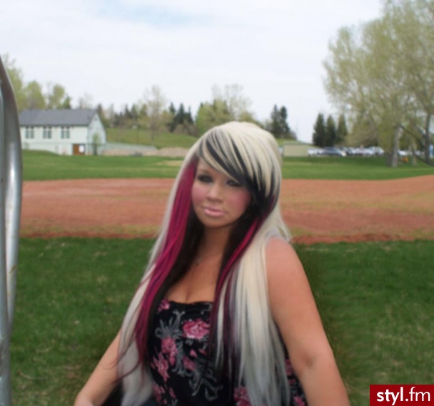 Blond EMO Alternatywne Długie Fryzury