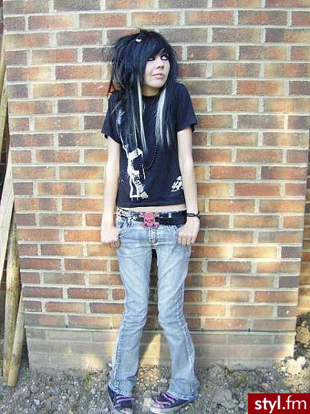 EMO Alternatywne Średnie Fryzury
