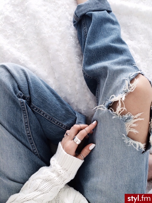 Jeansy Spodnie Moda