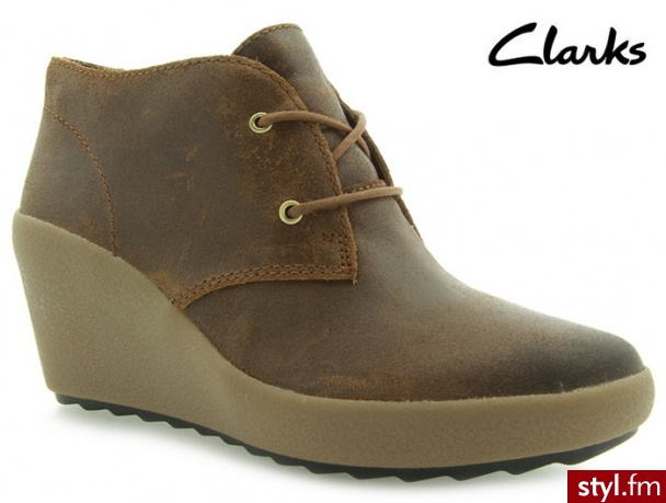 Clarks NICE MELODY TABACCO SUEDE - Botki Buty Moda