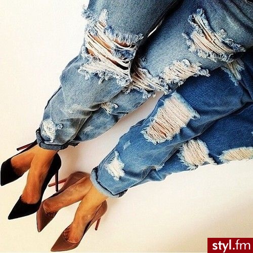 Jeansy Spodnie Moda