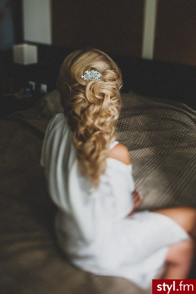 Blond Upięcie Kręcone Ślubne Długie Fryzury