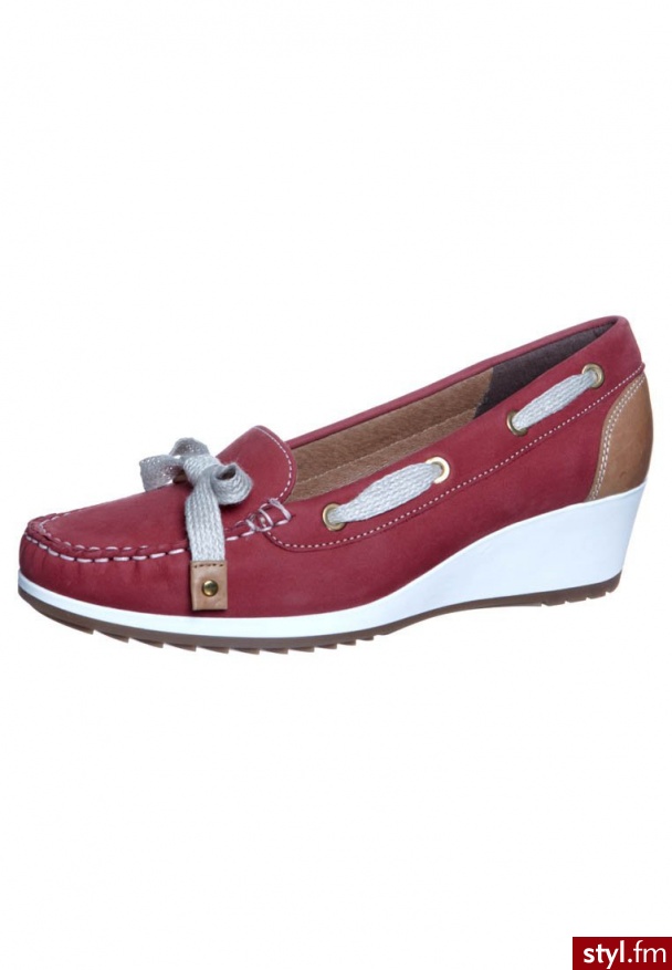 ara NEW HEAVEN Czółenka na koturnie czerwony (12-30905) - Koturny Buty Moda