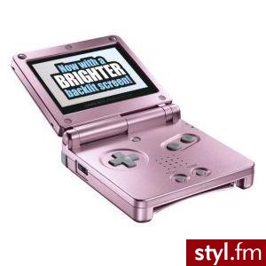 różowy Game Boy Advance SP - Gadżety Inne Moda