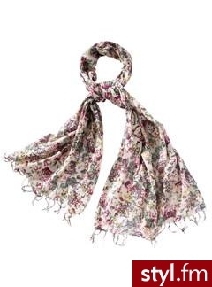 Floral, fringed scarf - Tea pink - Promod. Pobrano ze strony: http://www.promod.co.uk/accessories/scarves/floral-fringed-scarf-tea-pink-R1290085043.html - Pozostałe Dodatki Moda