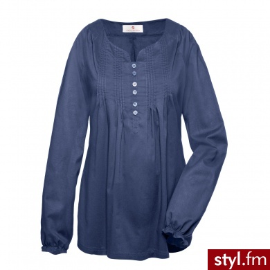 BELLYBUTTON Koszula/Tunika dla kobiet w ciąży zITA ink blue niebieski - Tuniki Ciuchy Moda