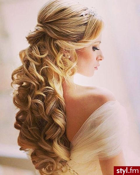 Blond Upięcie Kręcone Na co dzień Długie Fryzury