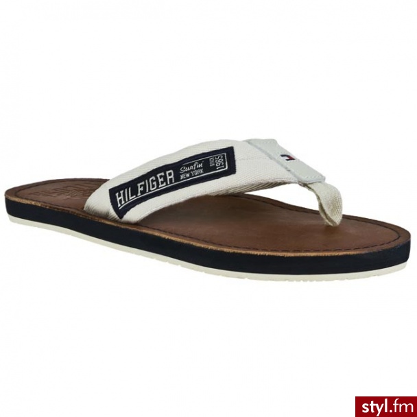 TOMMY HILFIGER Japonki Bay 9A FM56815868 282 Beżowy (Bone) 282 - Klapki Buty Moda