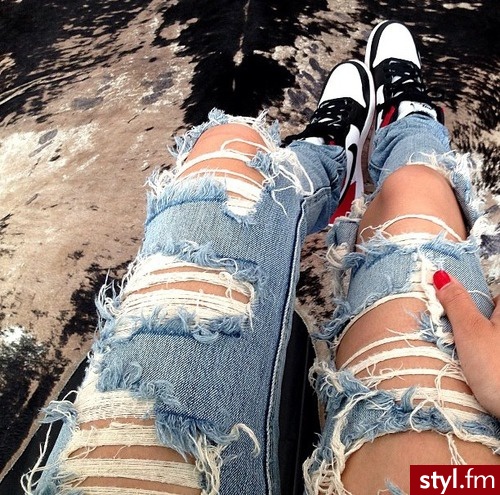 Jeansy Spodnie Moda