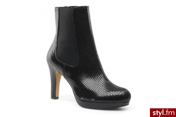 Clarks PÓŁBUTY I BOTKI KENDRA AUGUST BY CLARKS (Czarny) - Botki Buty Moda