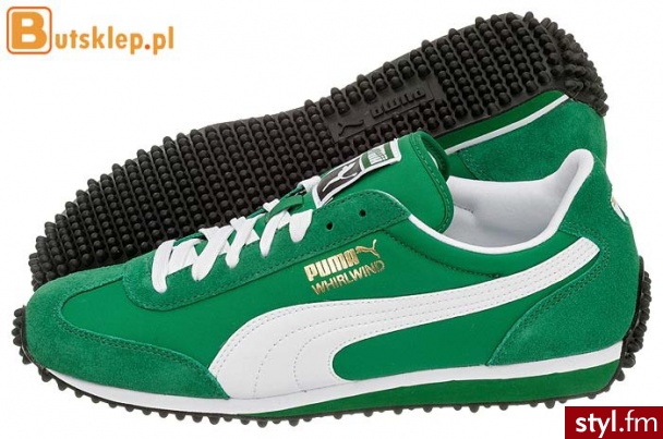 Puma Buty Whirlwind Classic (351293-41) Sportowe Odcienie zieleni - Sportowe Buty Moda