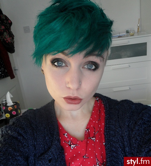 Kolorowe EMO Alternatywne Krótkie Fryzury