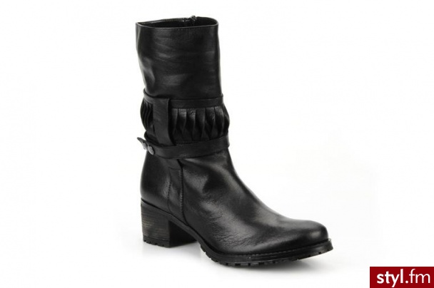 Elizabeth Stuart PÓŁBUTY I BOTKI GENES BY 45819Noir - Botki Buty Moda