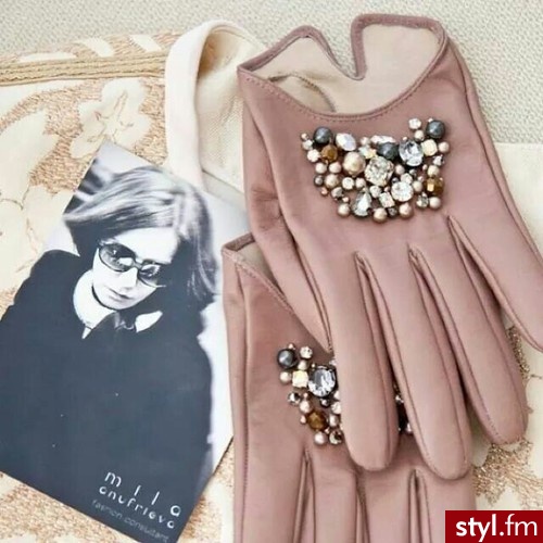 Rękawiczki Dodatki Moda