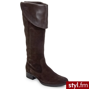 Geox BUTY MENDI STIVALI LAP Brown - Kozaki Buty Moda