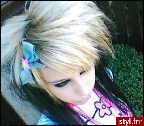 EMO Alternatywne Średnie Fryzury