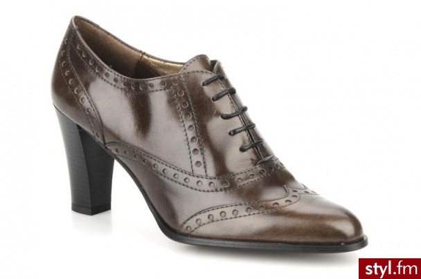 Perlato BUTY SZNUROWANE VITAMINE BY (BRĄZOWY) (Brązowy) - Botki Buty Moda