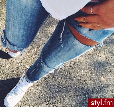 Jeansy Spodnie Moda