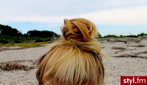 Blond Upięcie Proste Na co dzień Średnie Fryzury