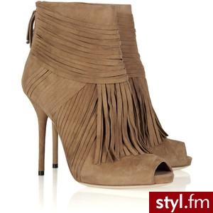Gucci Fringed suede ankle boots - Polyvore. Pobrano ze strony: http://www.polyvore.com/gucci_fringed_suede_ankle_boots/thing?id=33204693 - Misz-masz