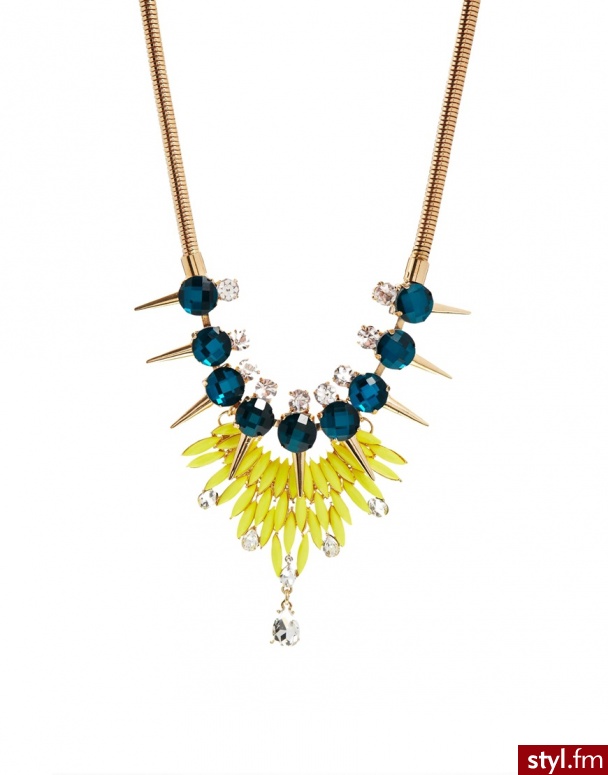 http://yosh.pl/product/asos/designsix-designsix-sunburst-yellow-spike-necklace/16758482/ - Naszyjniki Biżuteria Moda