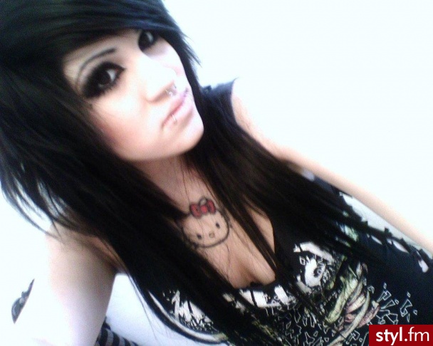 EMO Alternatywne Średnie Fryzury